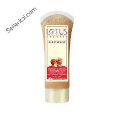 Lotus Herbals Berryscrub Strawberry & Aloe Vera Exfoliating Face Wash (120ml)